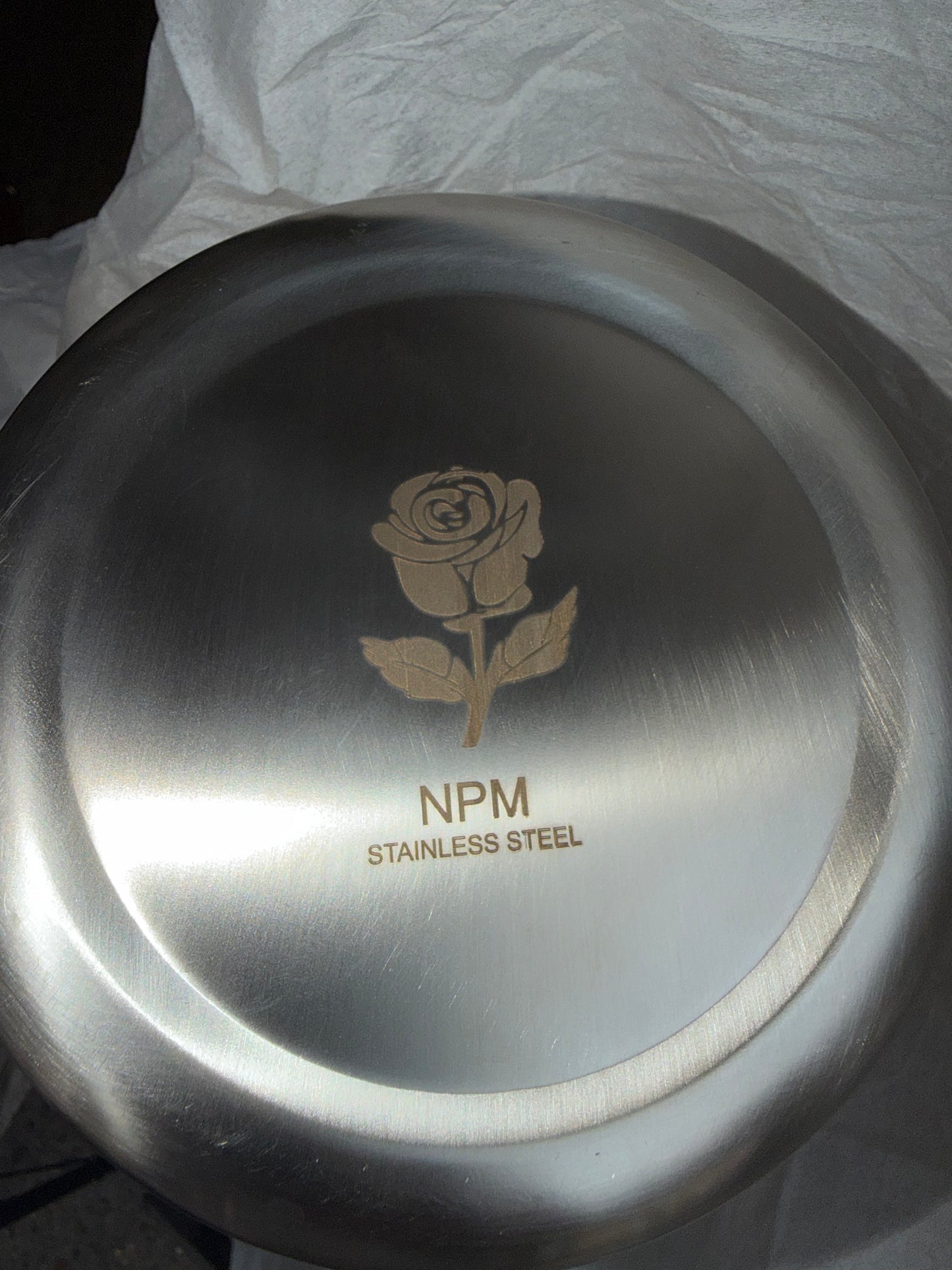 Npm stainless steel and gold rose Champagne ice bucket